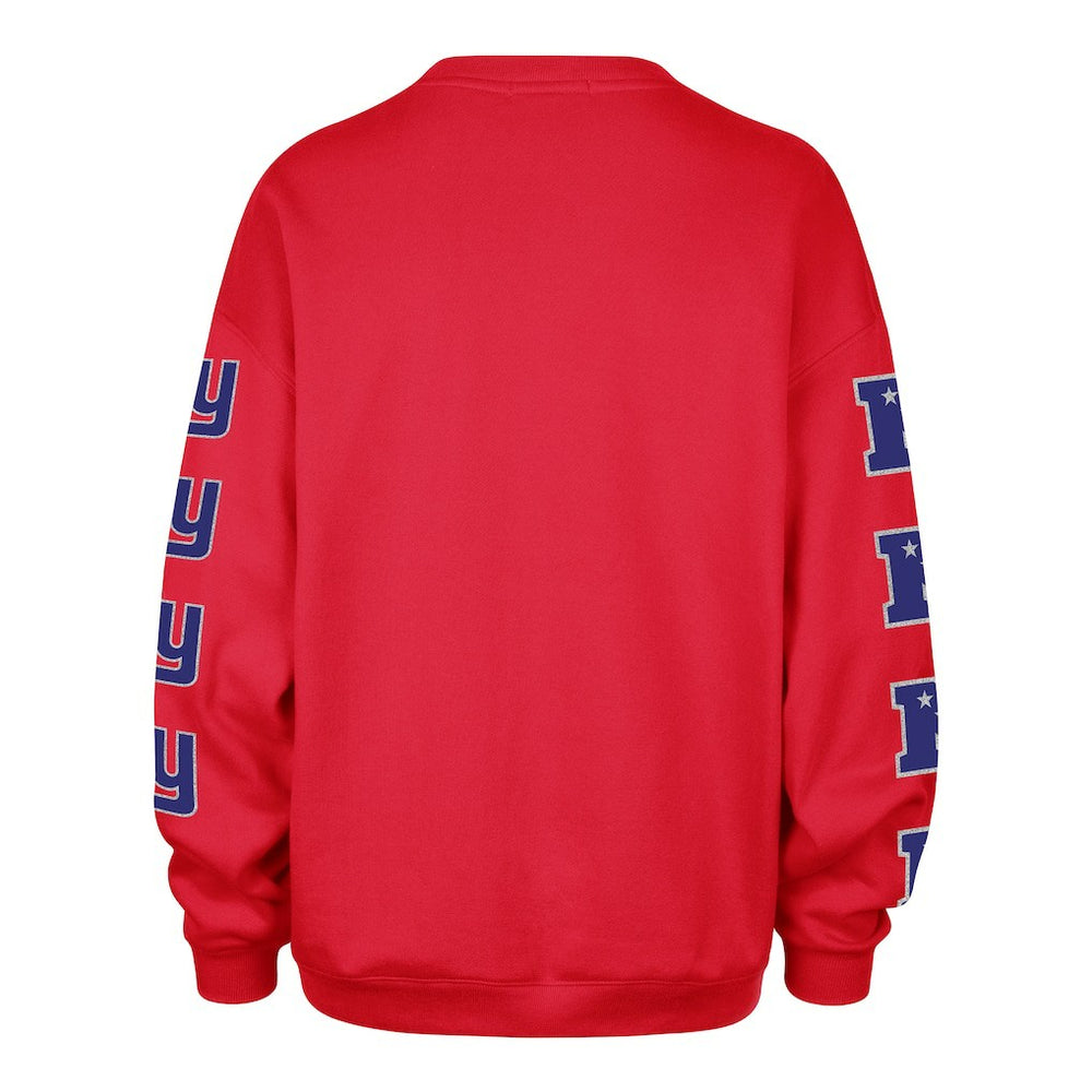 New York Giants '47 Women's Go Big Oversized Pullover Sweatshirt Red - 47 brand