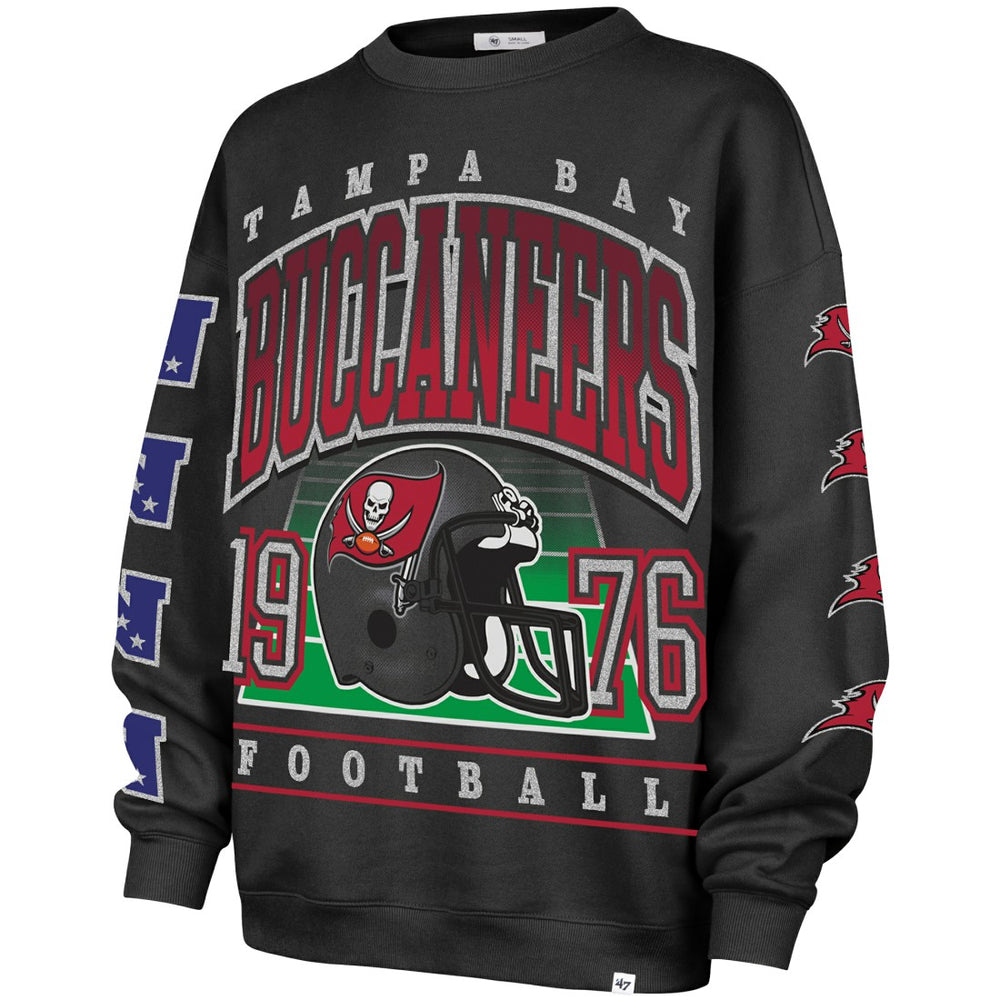 Tampa Bay Buccaneers '47 Women's Go Big Oversized Pullover Sweatshirt Charcoal - 47 brand