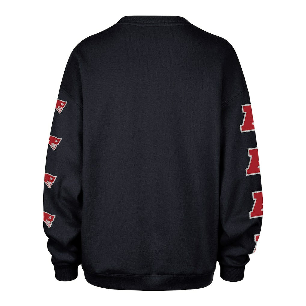 New England Patriots '47 Women's Go Big Oversized Pullover Sweatshirt Navy - 47 brand