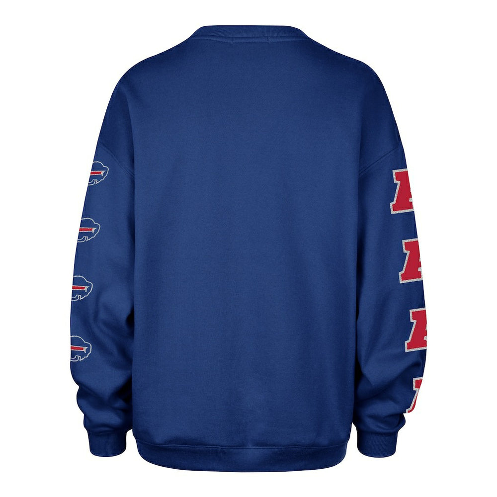 Buffalo Bills '47 Women's Go Big Oversized Pullover Sweatshirt Royal - 47 brand