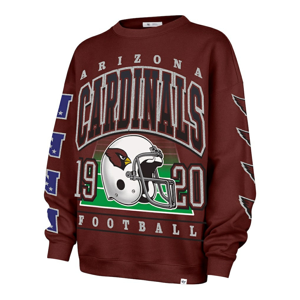 Arizona Cardinals '47 Women's Go Big Oversized Pullover Sweatshirt Cardinal - 47 brand