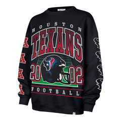 Houston Texans '47 Women's Go Big Oversized Pullover Sweatshirt Navy - 47 brand
