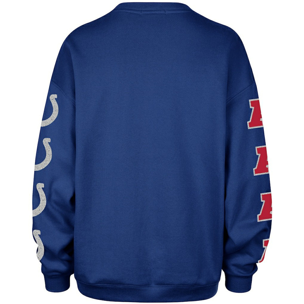 Indianapolis Colts '47 Women's Go Big Oversized Pullover Sweatshirt Royal - 47 brand