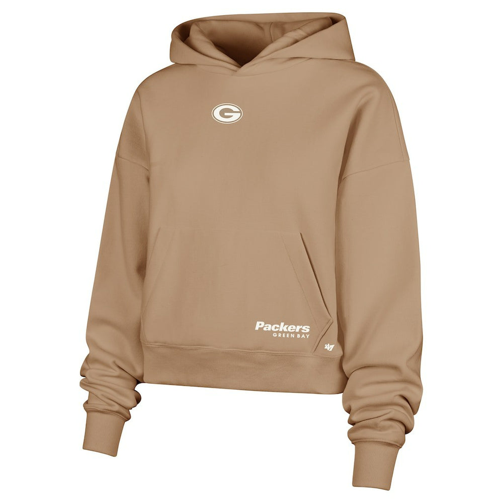 Green Bay Packers '47 Women's Sue Foundation Portabella Pullover Hoodie Brown - 47 brand