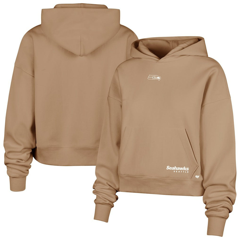 Seattle Seahawks '47 Women's Sue Foundation Portabella Pullover Hoodie Brown - 47 brand