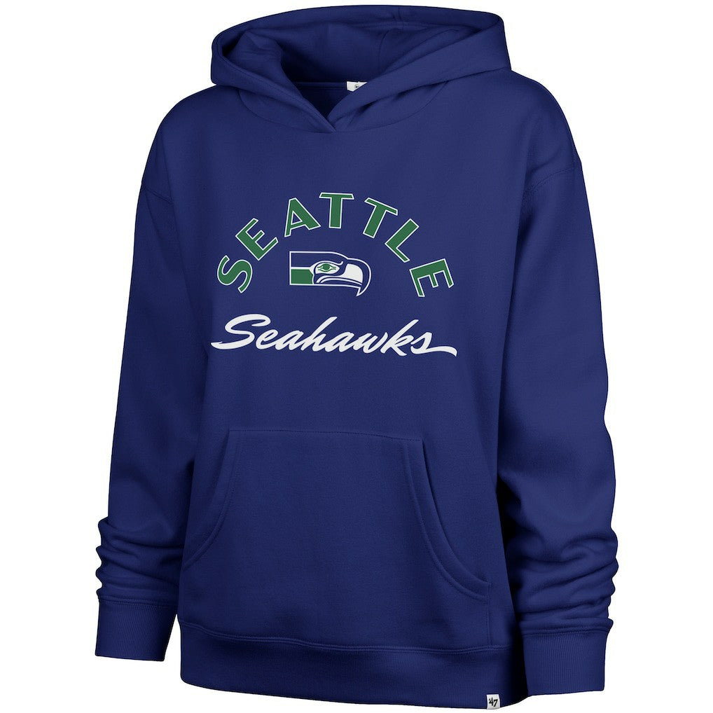 Seattle Seahawks '47 Women's Whirlwind Naomi Pullover Hoodie Royal - 47 brand