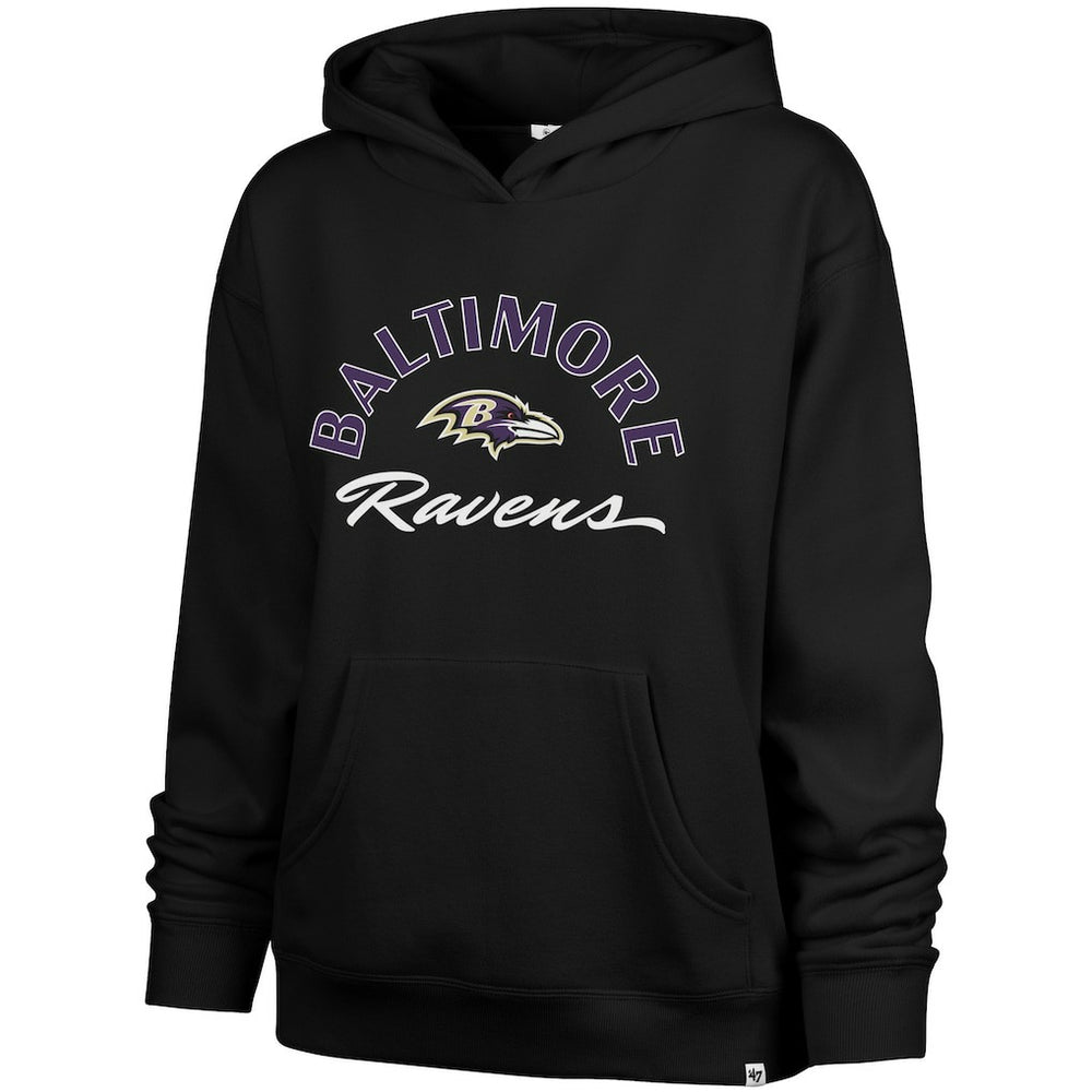 Baltimore Ravens '47 Women's Whirlwind Naomi Pullover Hoodie Black - 47 brand
