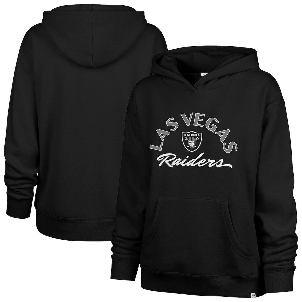 Las Vegas Raiders '47 Women's Whirlwind Naomi Pullover Hoodie Black - 47 brand