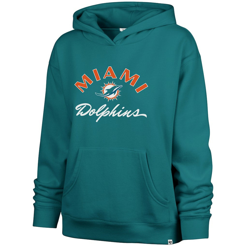 Miami Dolphins '47 Women's Whirlwind Naomi Pullover Hoodie Aqua - 47 brand