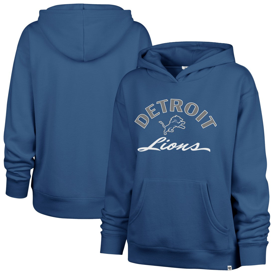 Detroit Lions '47 Women's Whirlwind Naomi Pullover Hoodie Blue - 47 brand
