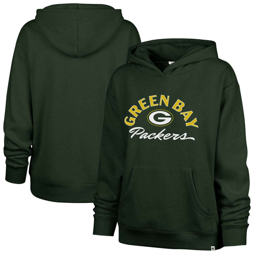 Green Bay Packers '47 Women's Whirlwind Naomi Pullover Hoodie Green - 47 brand