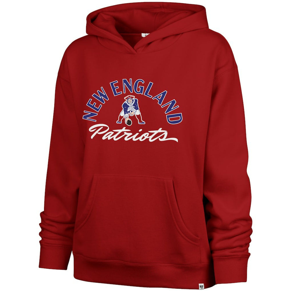 New England Patriots '47 Women's Whirlwind Naomi Pullover Hoodie Red - 47 brand