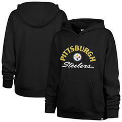 Pittsburgh Steelers '47 Women's Whirlwind Naomi Pullover Hoodie Black - 47 brand
