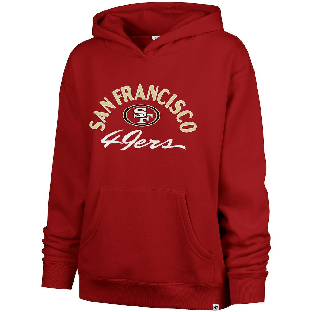 San Francisco 49ers '47 Women's Whirlwind Naomi Pullover Hoodie Scarlet - 47 brand