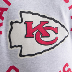 Kansas City Chiefs x Todd Snyder Premium Jersey Mock Neck Tee Heather Gray - NFL