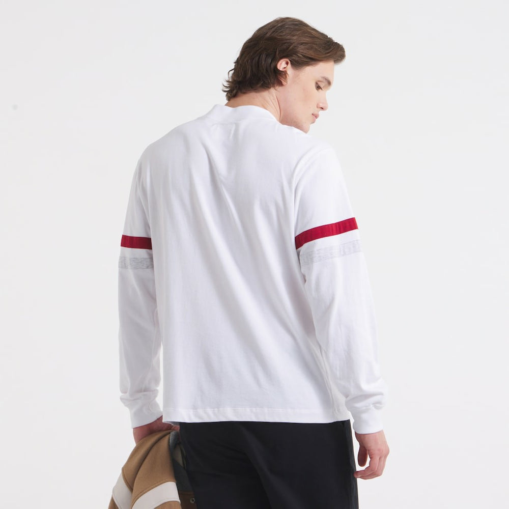 San Francisco 49ers x Todd Snyder Premium Jersey Mock Neck Tee White - NFL