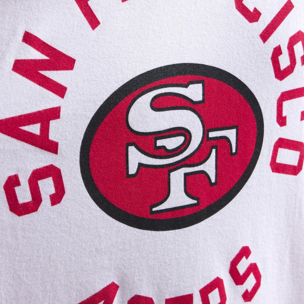 San Francisco 49ers x Todd Snyder Premium Jersey Mock Neck Tee White - NFL