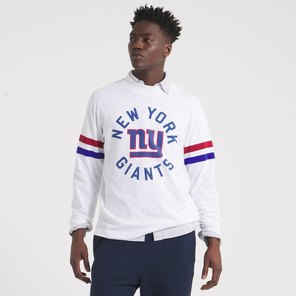 New York Giants x Todd Snyder Premium Jersey Mock Neck Tee White - NFL