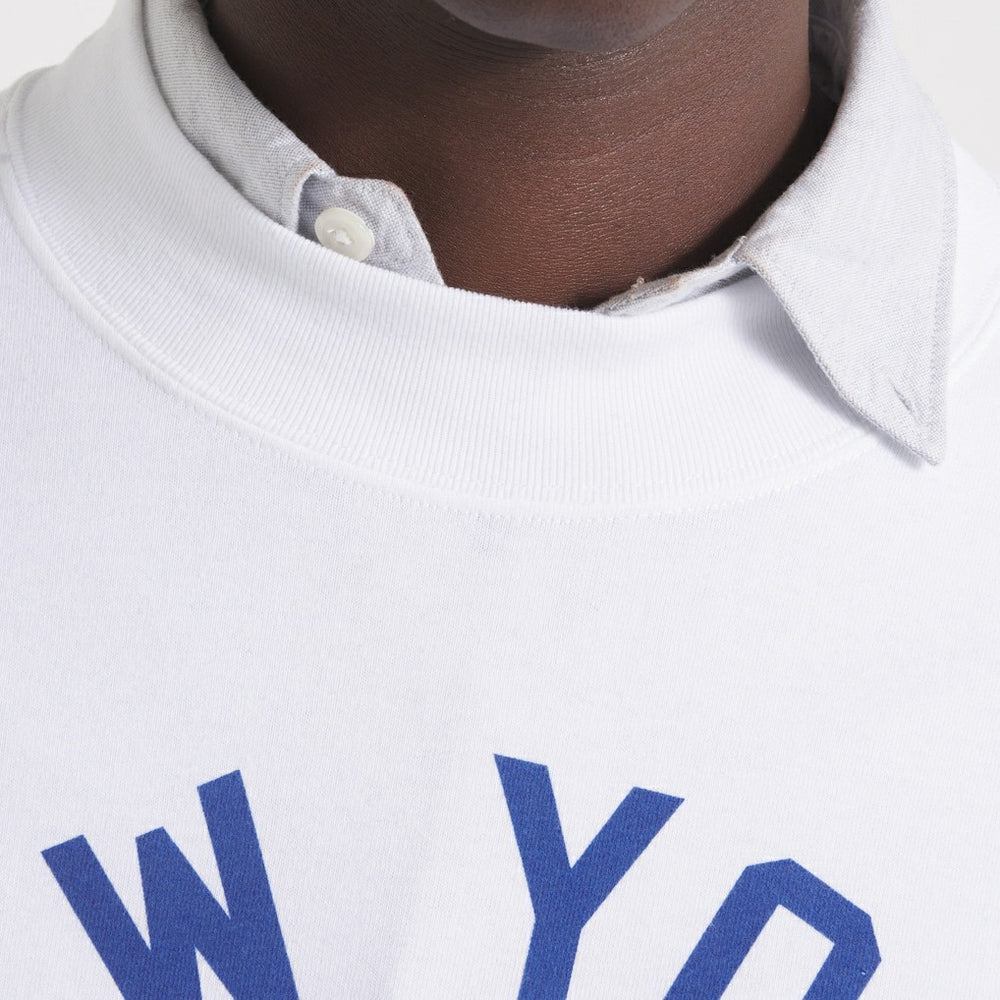 New York Giants x Todd Snyder Premium Jersey Mock Neck Tee White - NFL