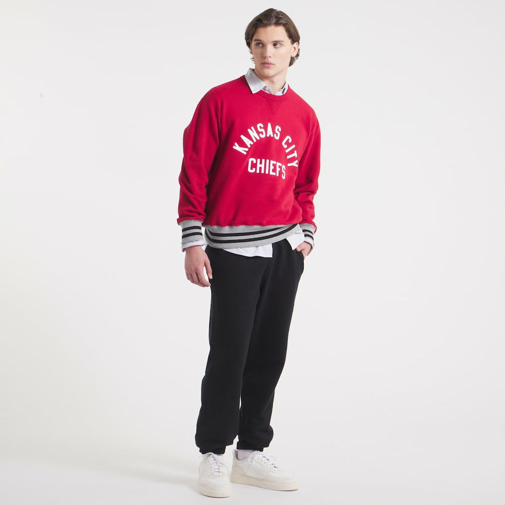 Kansas City Chiefs x Todd Snyder Relaxed Canadian Fleece Crew Red - NFL