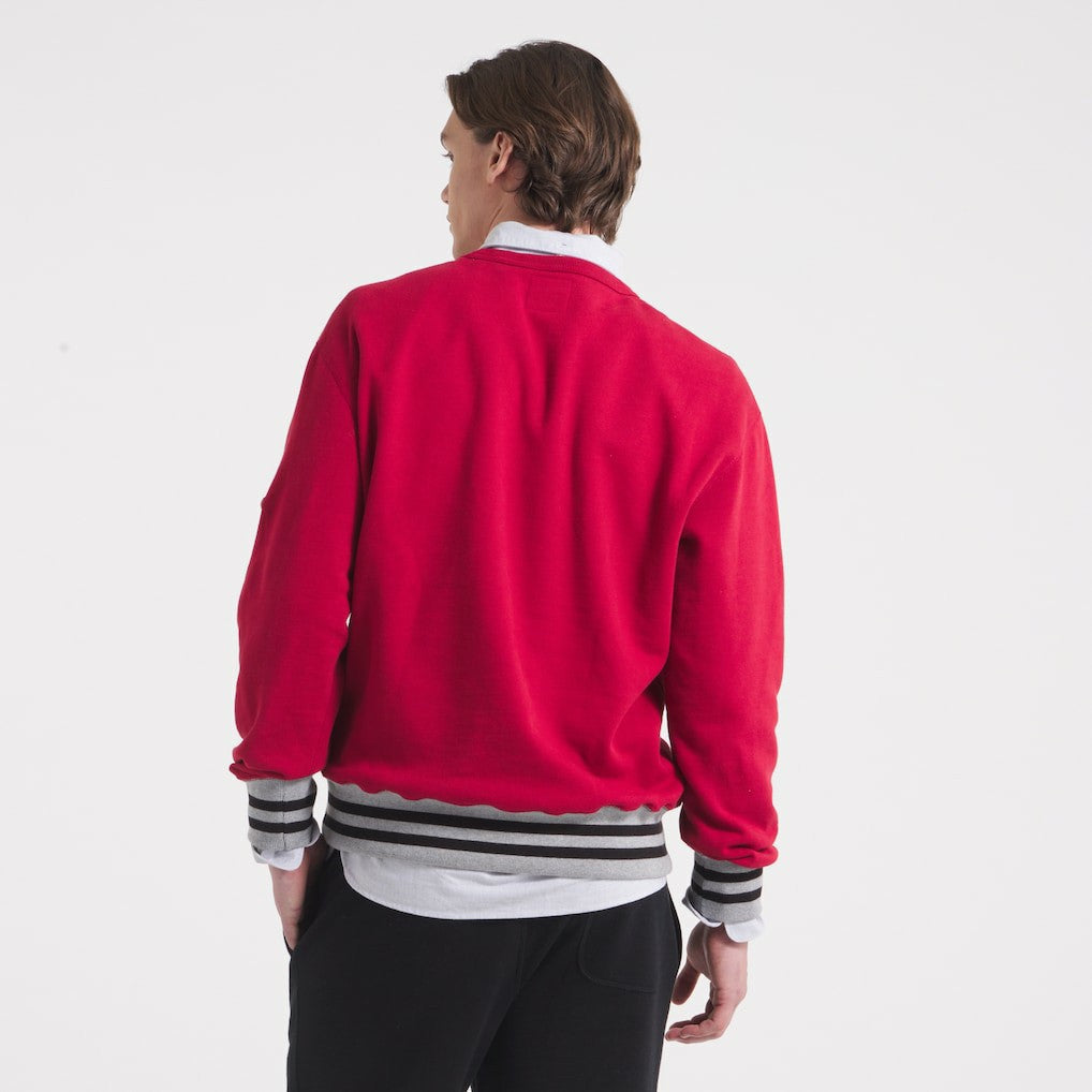 Kansas City Chiefs x Todd Snyder Relaxed Canadian Fleece Crew Red - NFL