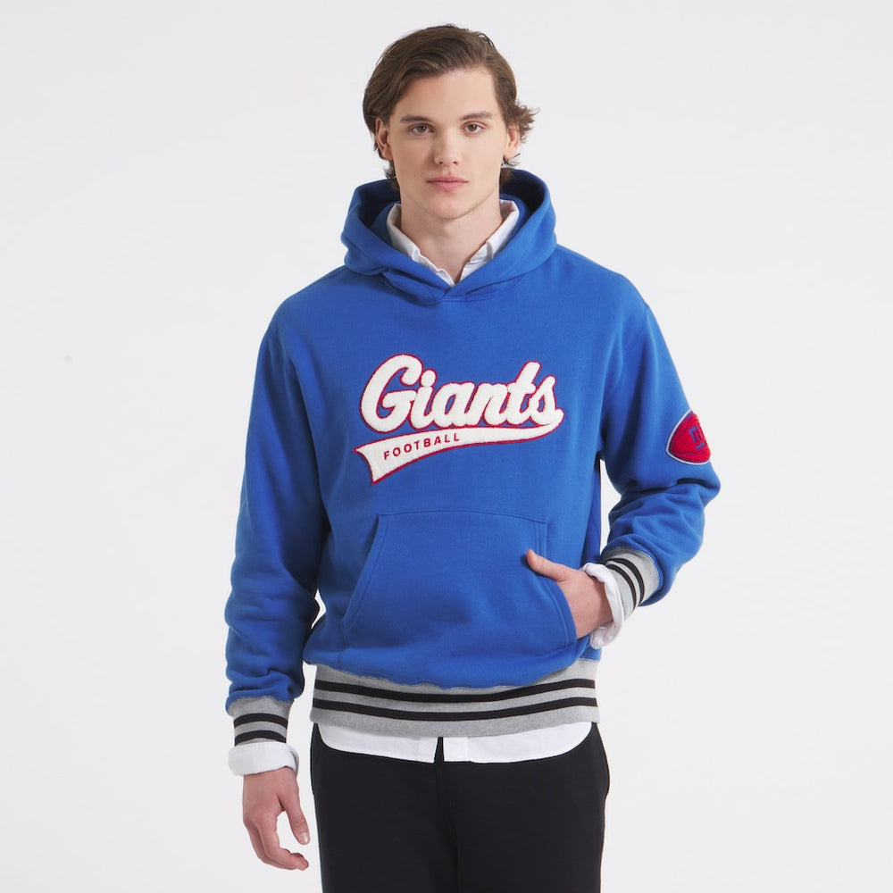 New York Giants x Todd Snyder Relaxed Canadian Fleece Hoodie Royal - NFL