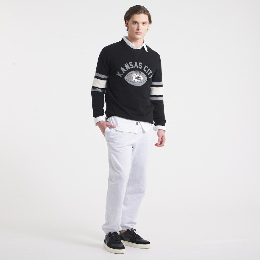 Kansas City Chiefs x Todd Snyder Cashmere Crew Sweater Black - NFL