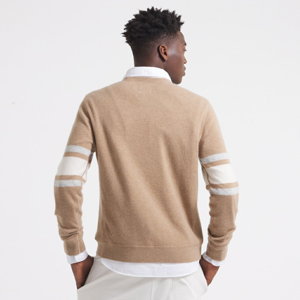 San Francisco 49ers x Todd Snyder Cashmere Crew Sweater Oatmeal - NFL