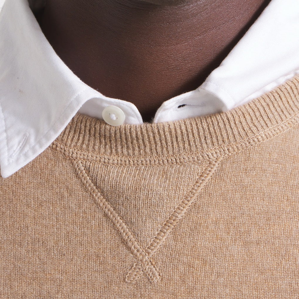 San Francisco 49ers x Todd Snyder Cashmere Crew Sweater Oatmeal - NFL