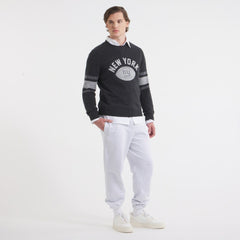 New York Giants x Todd Snyder Cashmere Crew Sweatshirt Heather Charcoal - NFL