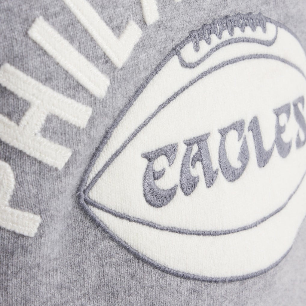 Philadelphia Eagles x Todd Snyder Cashmere Crew Sweater Heather Gray - NFL
