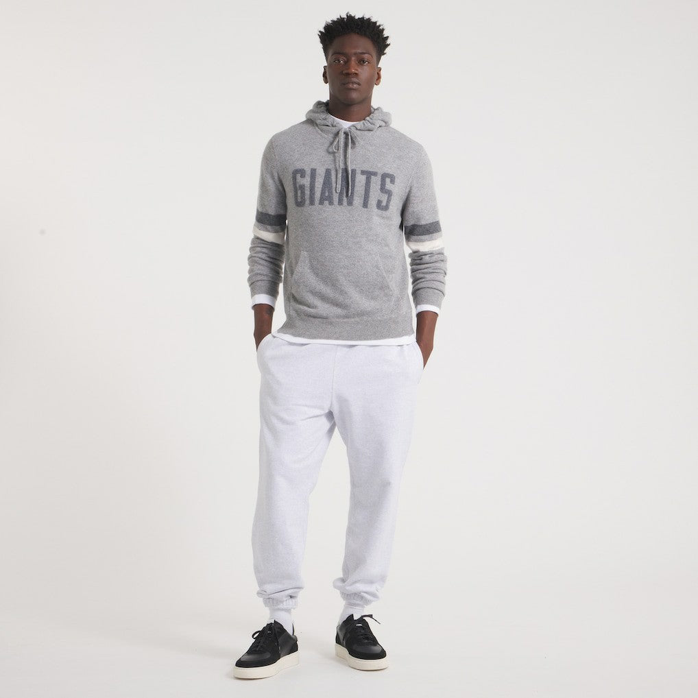 New York Giants x Todd Snyder Cashmere Hoodie Sweater Heather Charcoal - NFL
