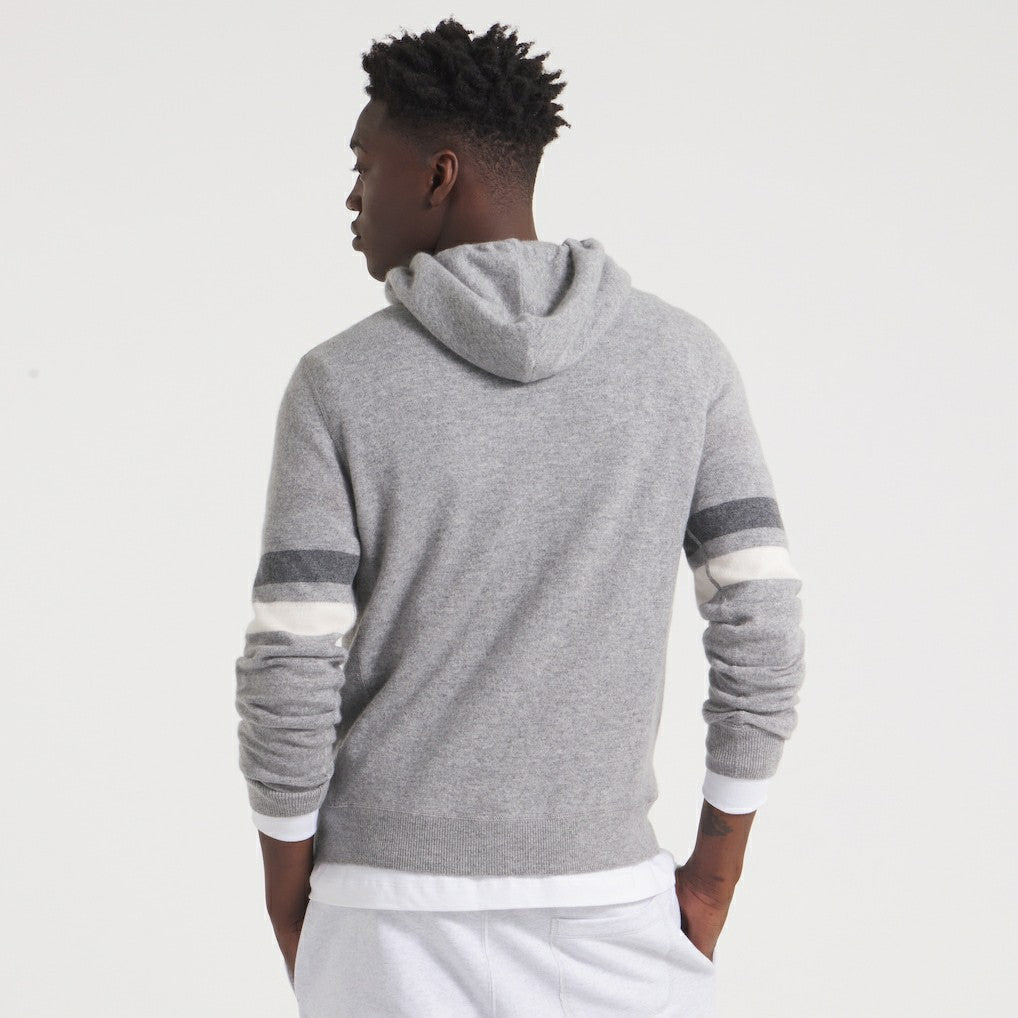 New York Giants x Todd Snyder Cashmere Hoodie Sweater Heather Charcoal - NFL