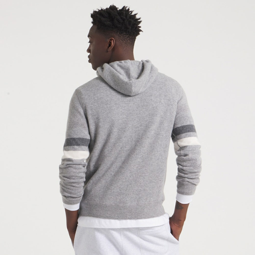 New York Giants x Todd Snyder Cashmere Hoodie Sweater Heather Charcoal - NFL