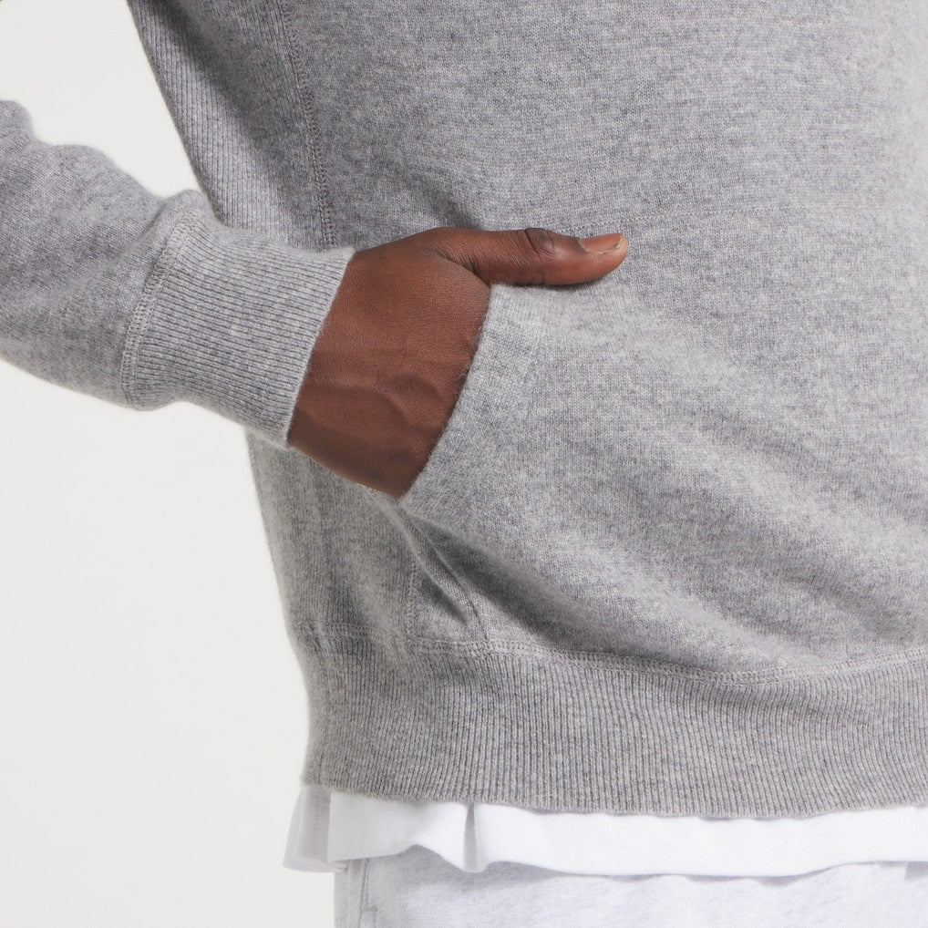 New York Giants x Todd Snyder Cashmere Hoodie Sweater Heather Charcoal - NFL