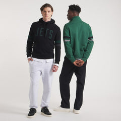 New York Jets x Todd Snyder Cashmere Hoodie Sweater Heather Black - NFL