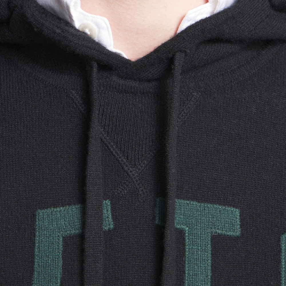 New York Jets x Todd Snyder Cashmere Hoodie Sweater Heather Black - NFL