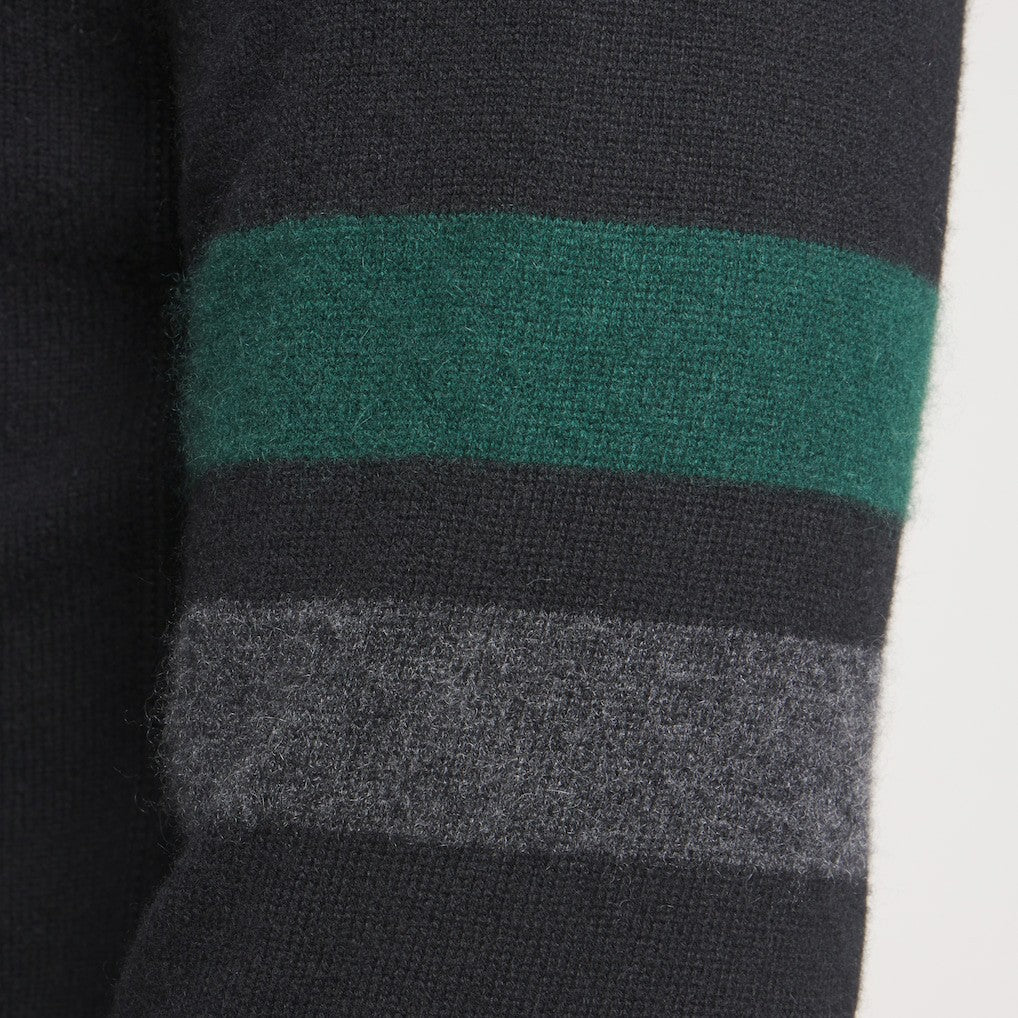 New York Jets x Todd Snyder Cashmere Hoodie Sweater Heather Black - NFL