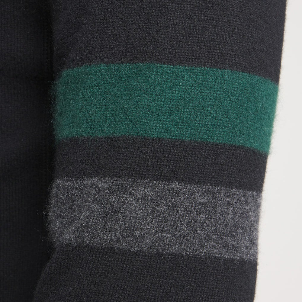 New York Jets x Todd Snyder Cashmere Hoodie Sweater Heather Black - NFL