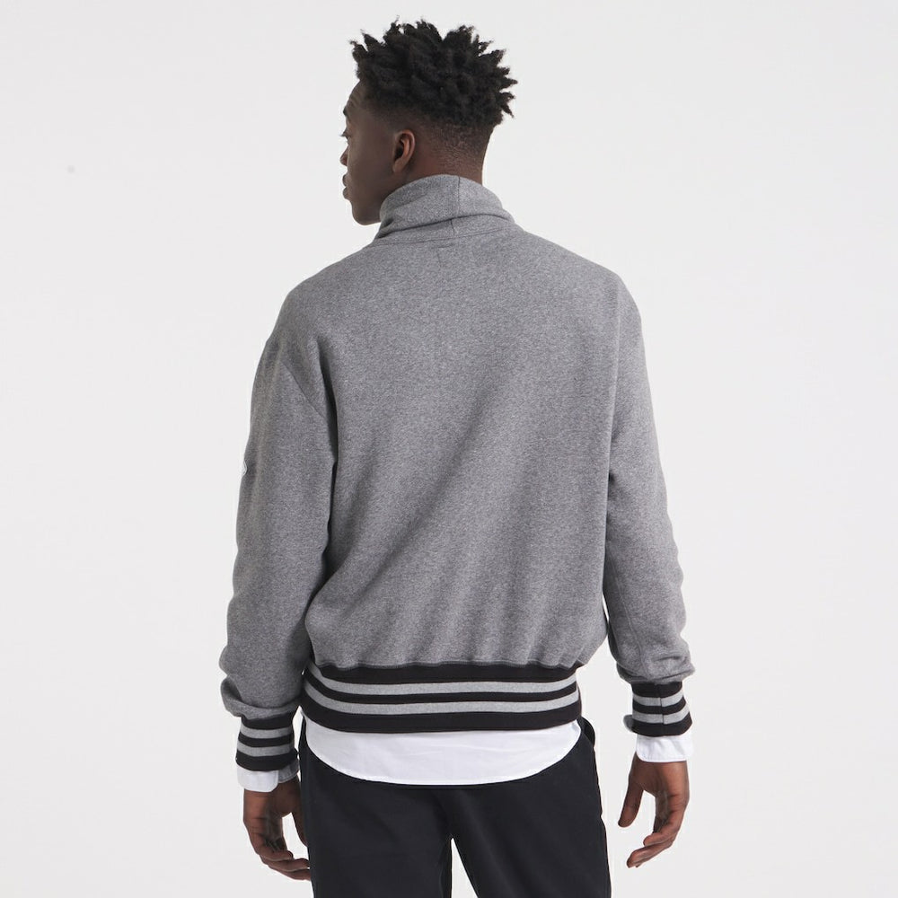 Kansas City Chiefs x Todd Snyder Relaxed Canadian Fleece Turtleneck Heather Gray - NFL