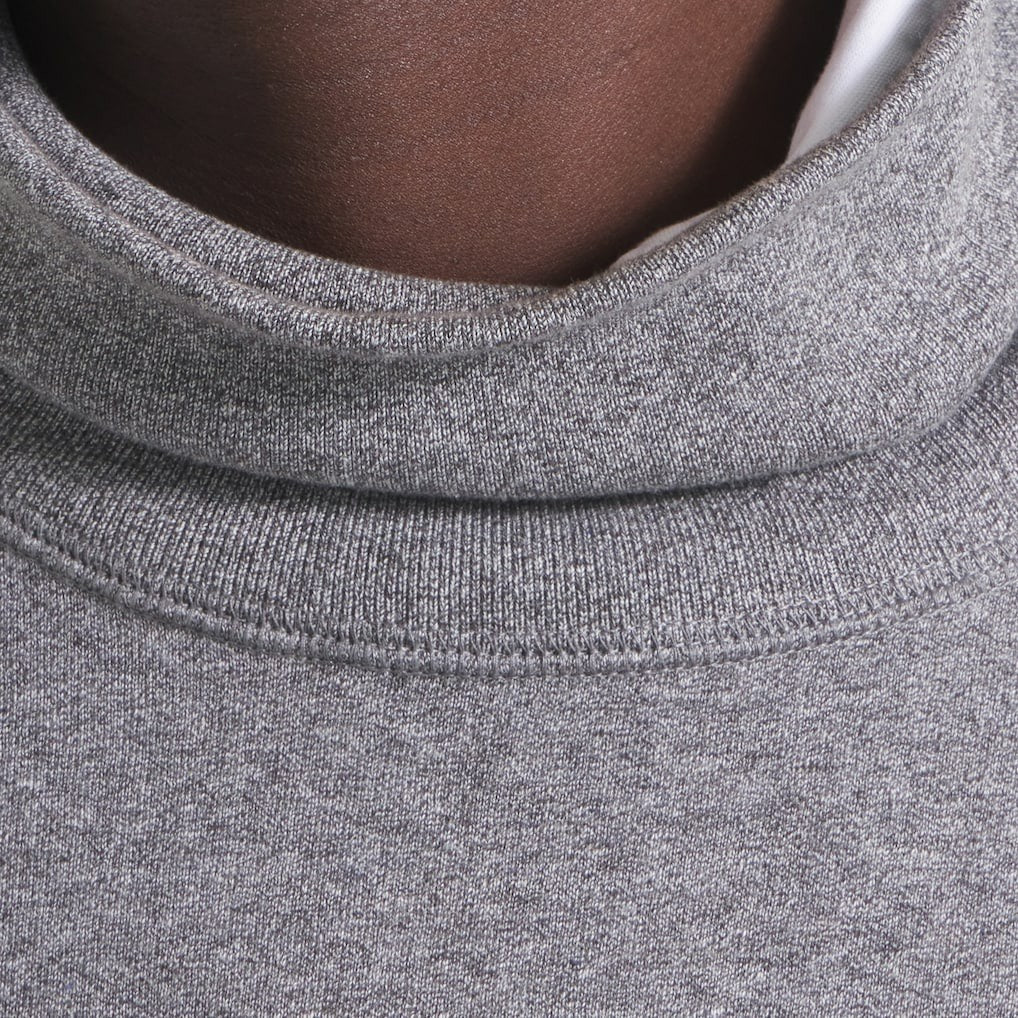 Kansas City Chiefs x Todd Snyder Relaxed Canadian Fleece Turtleneck Heather Gray - NFL