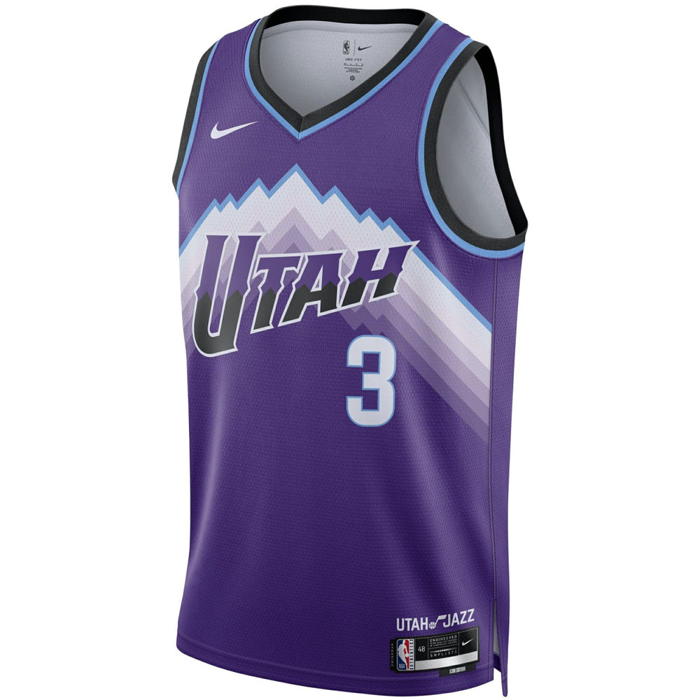 Nike - Keyonte George Utah Jazz Unisex Swingman Jersey - Icon Edition - Purple