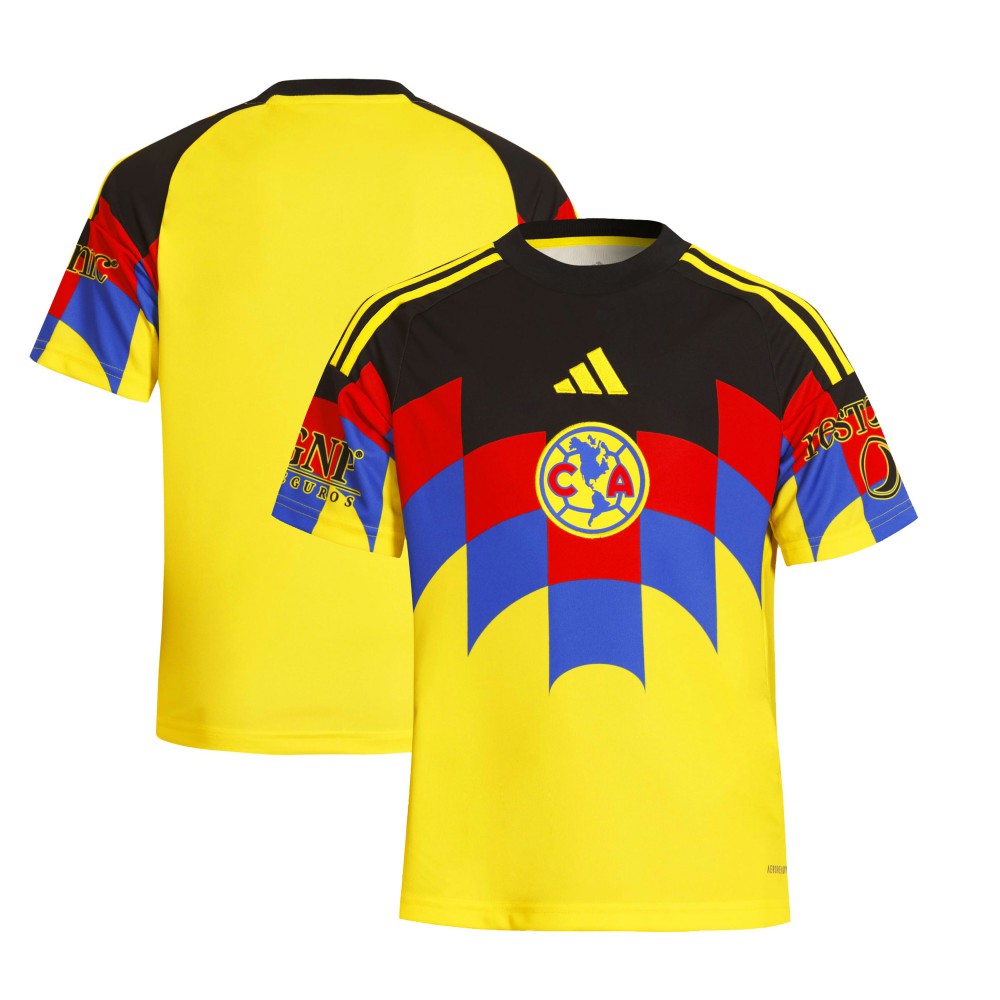 Adidas Club America Youth 2025/26 Home Replica Jerseys - Yellow