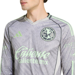 Adidas Club America 2025/26 Third Replica Long Sleeve Jerseys - Gray