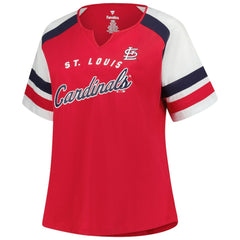 St. Louis Cardinals Profile Women's Plus Sized Arched Notch Neck T-Shirt Near Me
