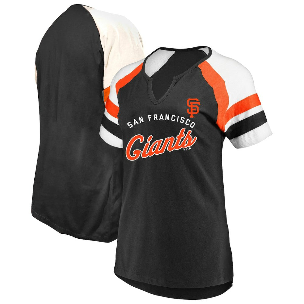 San Francisco Giants Profile Women's Arched Notch Neck T-Shirt Lifestyle