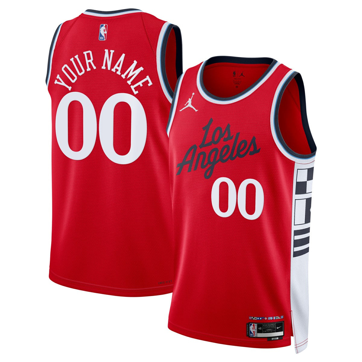LA Clippers Jordan Brand Unisex 2024/25 Custom Swingman Jersey - Statement Edition - Red on sale | NBA Jerseys