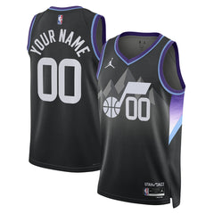 NBA - Utah Jazz Jordan Brand Unisex 2024/25 Custom Swingman Jersey - Statement Edition - Black