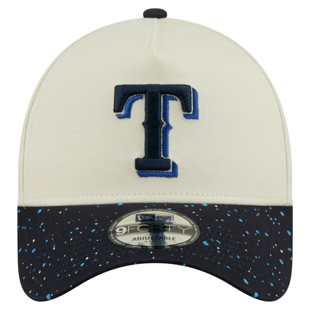 Texas Rangers New Era Speckle A-Frame 9FORTY Adjustable Hat Lifestyle