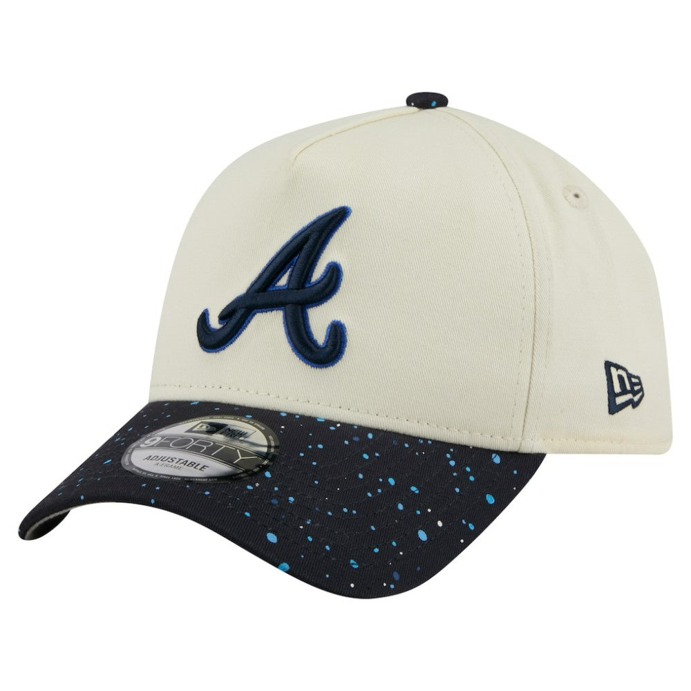 Atlanta Braves New Era Speckle A-Frame 9FORTY Adjustable Hat Clearance